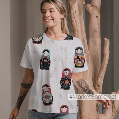 Футболка женская стандарт с принтом 