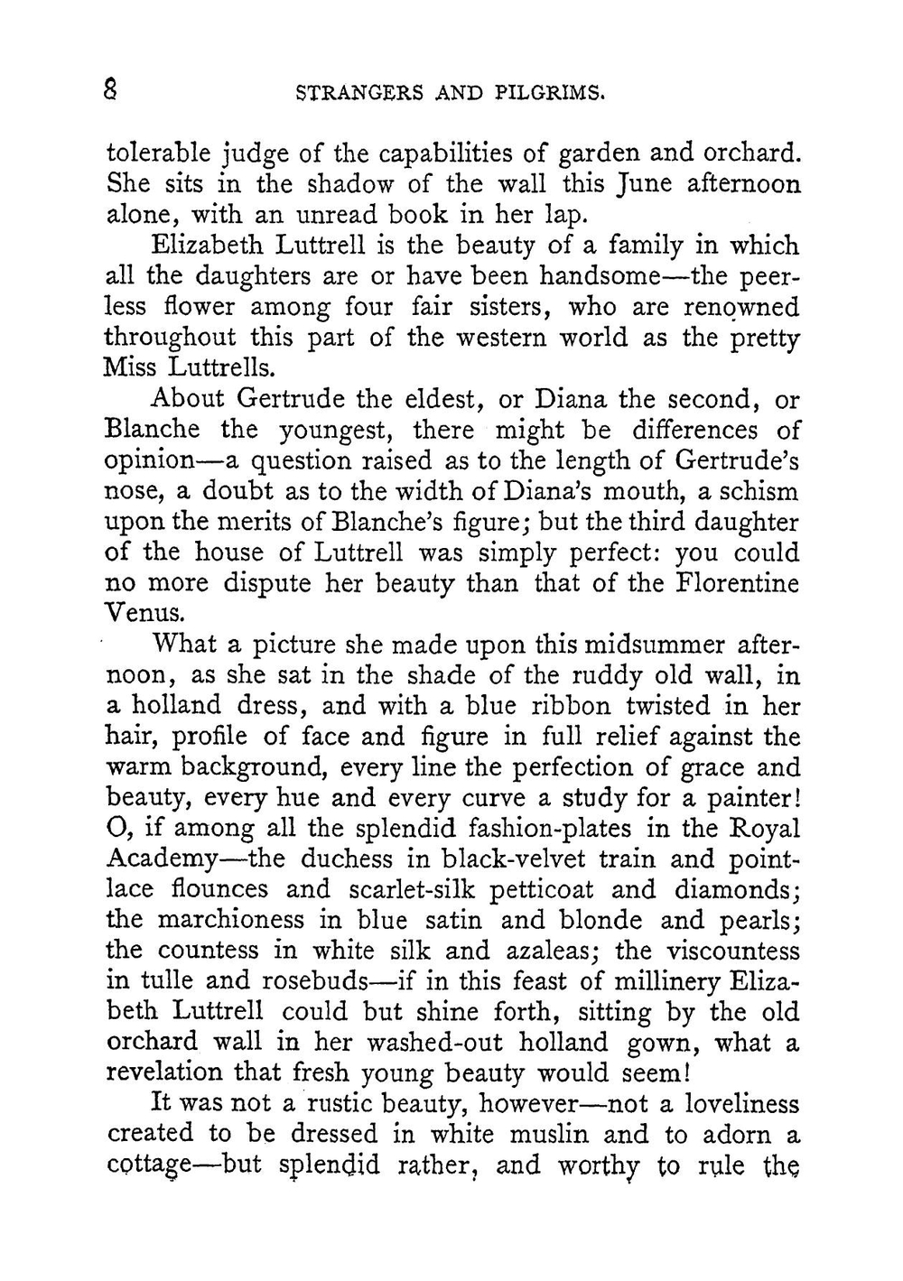 Strangers and pilgrims: a novel | Mary Elizabeth Braddon