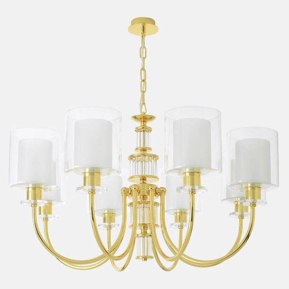 Подвесная люстра Crystal Lux ELENA SP8 GOLD