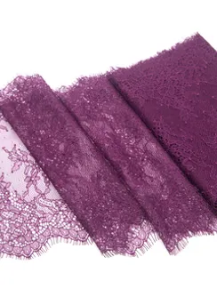 01-11 Кружево шантильи 23 см, слива 076