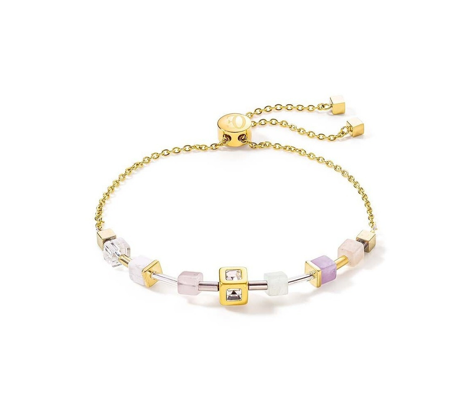 Браслет Coeur de Lion Multicolour Pastel 1 5087/30-1522 цвет розовый, белый, золотой