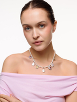 Колье "NEW Posh" из жемчуга с цирконами