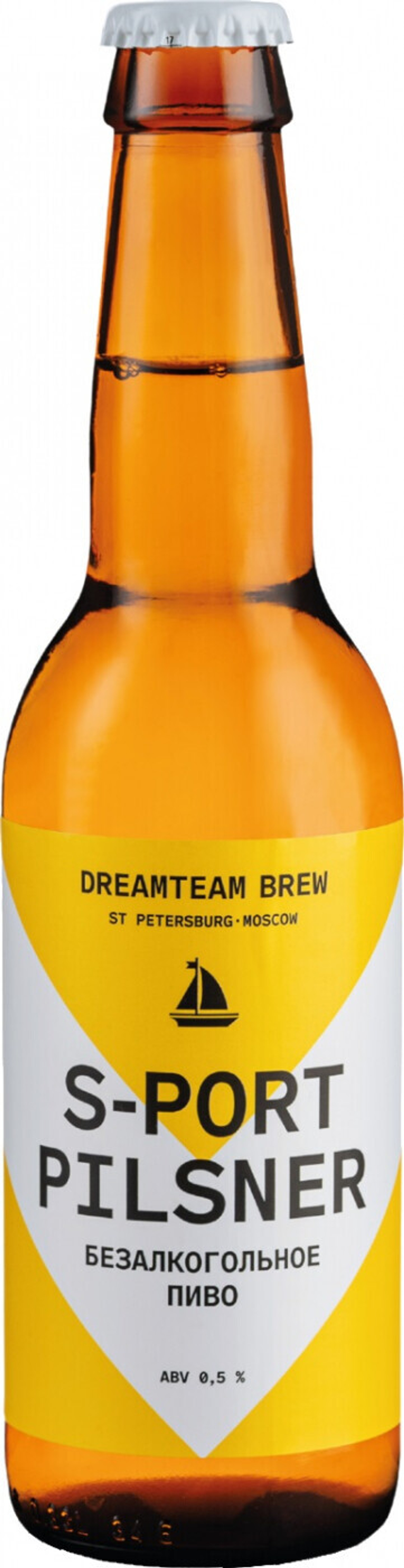 Пиво Дримтим Спорт Пилснер Безалкогольное / Dreamteam Sport Pilsner 0.45 - стекло