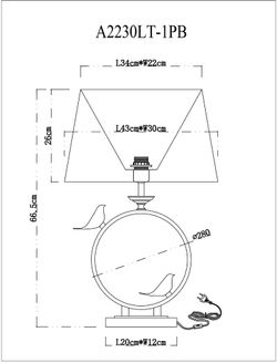 Декоративная настольная лампа Arte Lamp