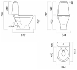 УНИТАЗ КОМПАКТ ЛАДА ЭКОНОМ 15555