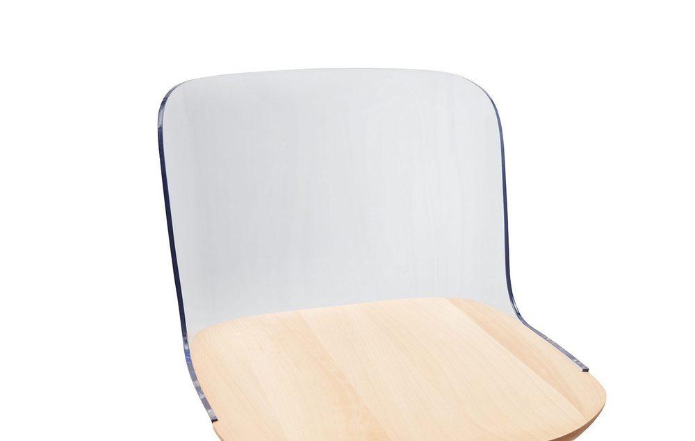 Стул PC-S097A прозрачный/бук