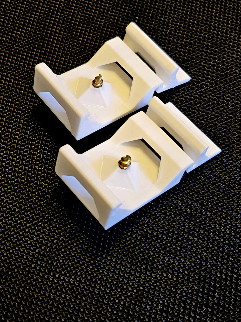 Универсальное крепление для корпусов на динрейку, комплект из 8-ми шт., 3D печать, белый