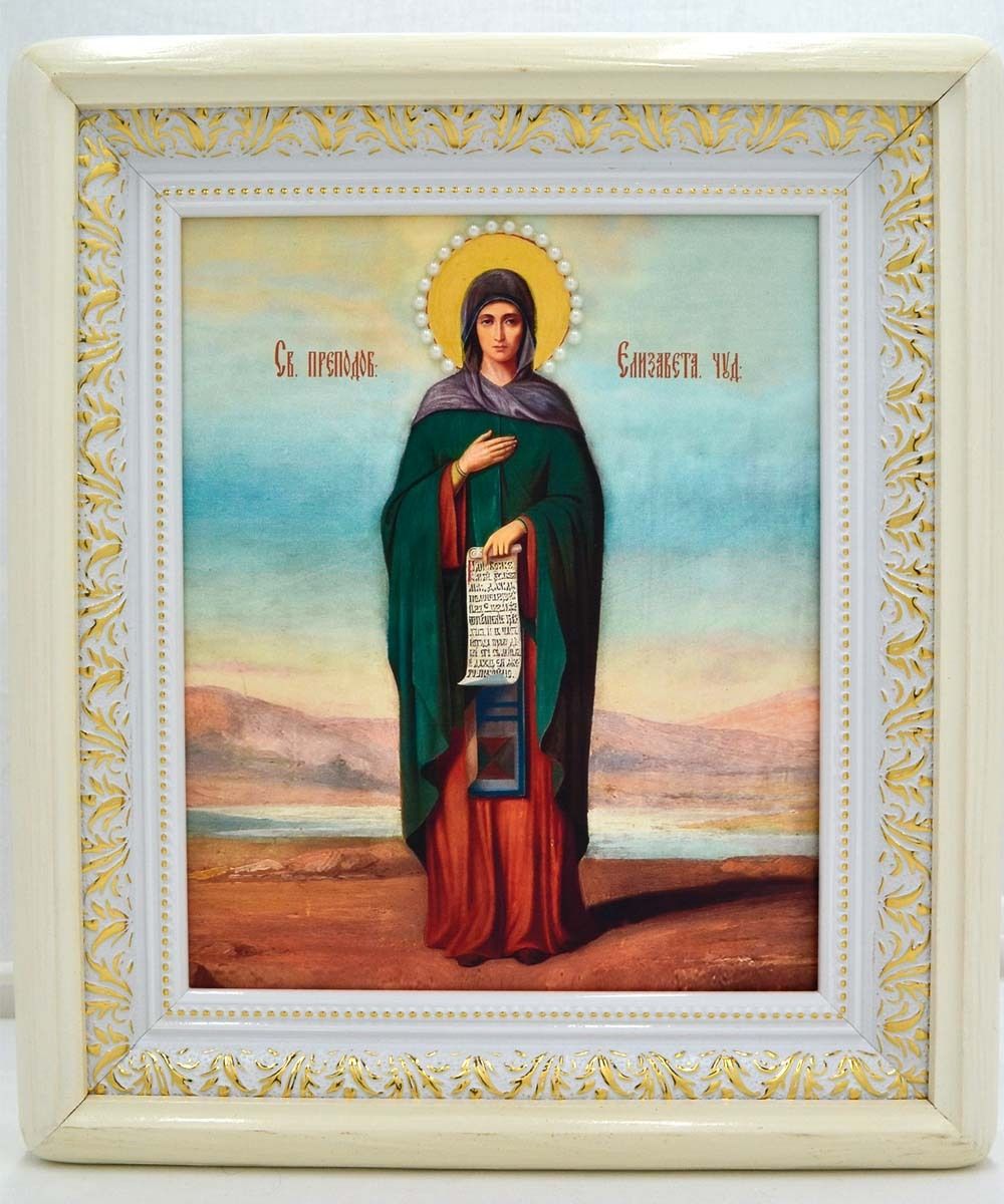 Икона Елизаветы Константинопольской ручной работы.