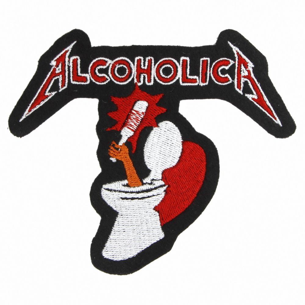 Нашивка с вышивкой Alcoholica