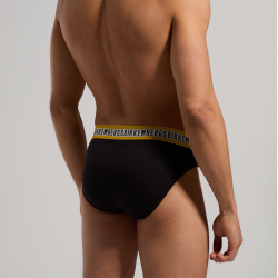 Мужские трусы брифы мультиколор набор 3 в 1 Bikkembergs FASHION TAPE BKK1USP08TR