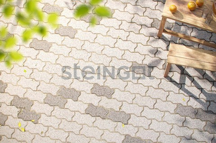 Тротуарная плитка Steingot Зигзаг Серый толщина 80 мм