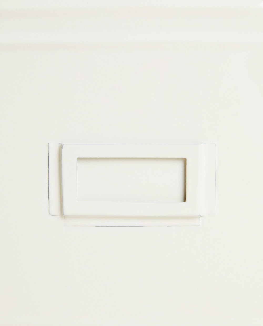 Zara Home Коробка для хранения из металла, цвет кремовый, 20.5 см
