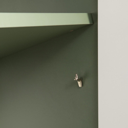 Марион шкаф-пенал 16.333.01 Дымчатый зеленый / Олива шагрень