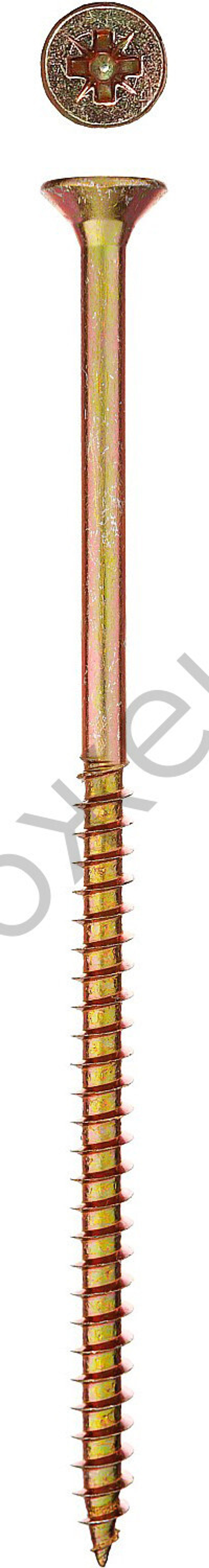 ЗУБР СУ-Ж 140 х 6.0 мм, желтый цинк, универсальный саморез, 4 шт (300396-60-140)