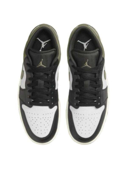 Кроссовки Jordan 1 Low Black Toe Medium Olive