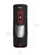 Мастурбатор с вибрацией PDX Elite Milk Me Hotter - Black Pipedream RD55023PD