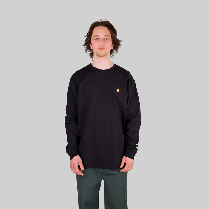 Лонгслив мужской Carhartt WIP Chase артикул:I026392_black - купить в магазине Дайс