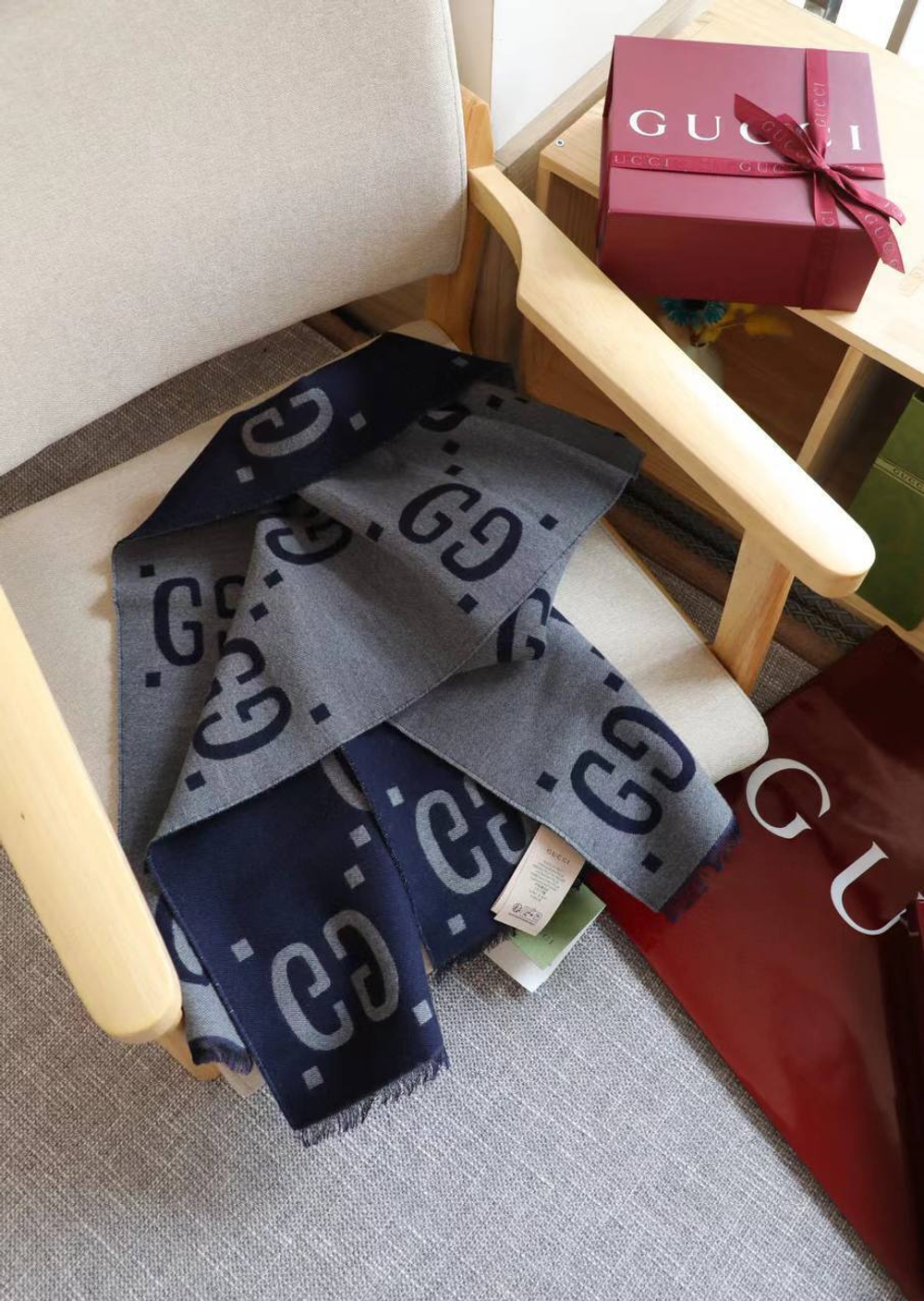 Шарф Gucci 35х190 см, арт. 474506704