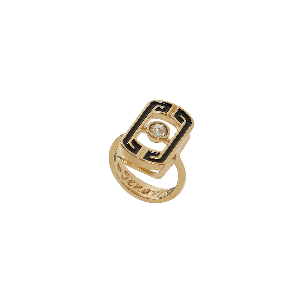 "Томарэ" кольцо в золотом покрытии из коллекции "Мариот" от Jenavi