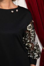 Платье Мисс Элегантность НЬЮ (черное/золото) П14745-18М LT Collection