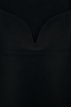 ZARA ЭЛАСТИЧНОЕ БОДИ С ВЫРЕЗОМ СЕРДЕЧКОМ, ЧЕРНЫЙ