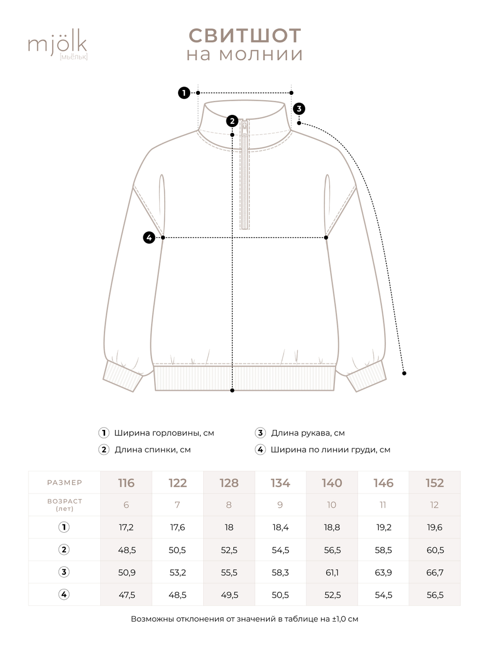 Свитшот на молнии Mjölk Green Stripes