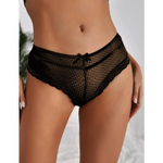 Трусики танга Ladies, черные, 3XL-4XL