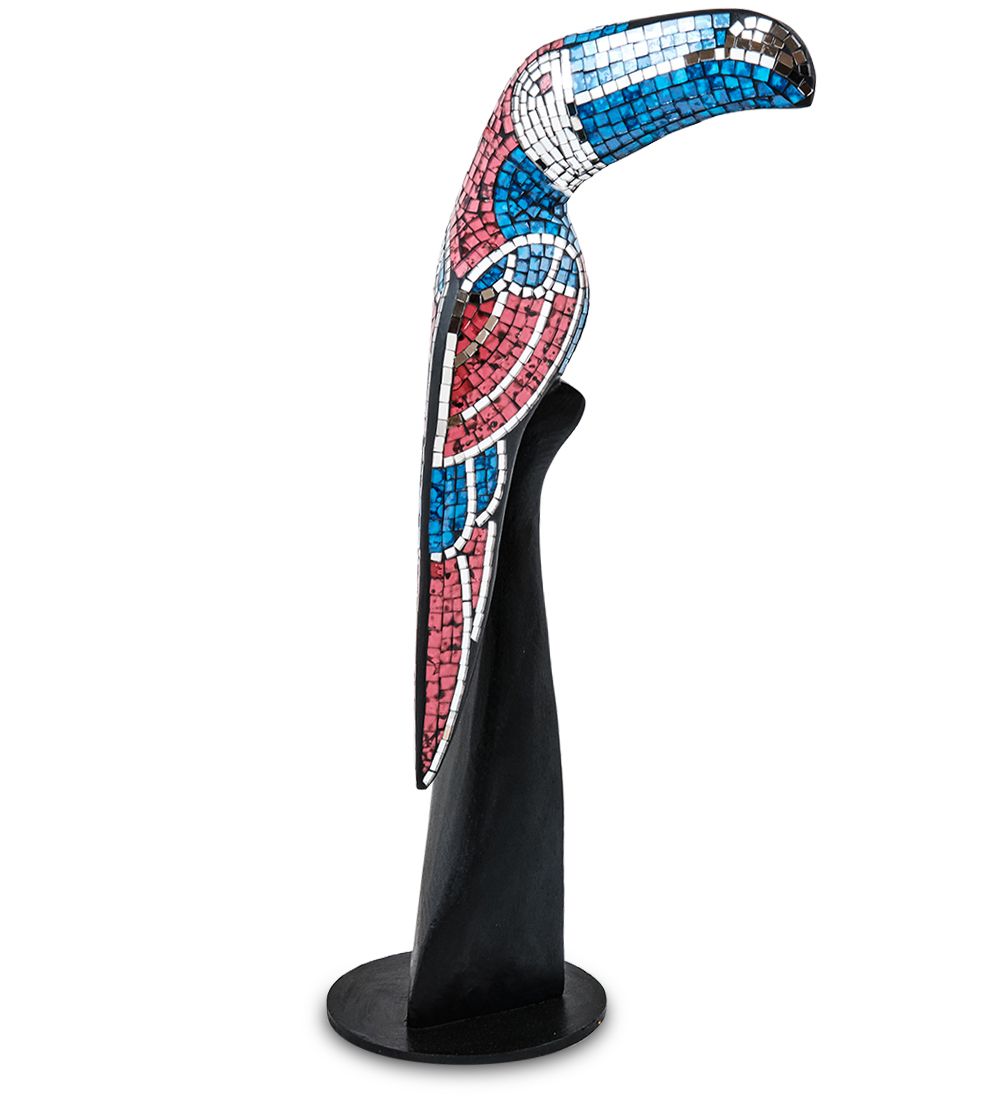 Decor and Gift 23-029-01 Н-р статуэток из трех «Тукан» дерево+стекл.мозаика (50,40,30 см)