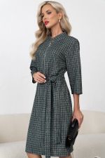 Платье Милана (зеленый/серый) Р11-1248 Nikol
