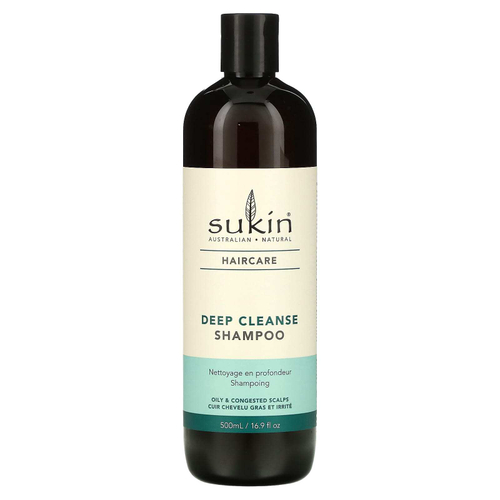 Sukin, Haircare, шампунь для глубокого очищения, для жирной и скопившейся кожи головы, 500 мл (16,9 жидк. унц.)