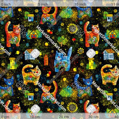 Funny Cats@Houses Коты и дома by Bolotova Tatyana 283 DPI