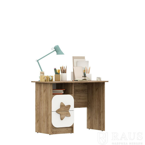 Колибри Стол письменный Дуб Крафт Золотой/Фисташка