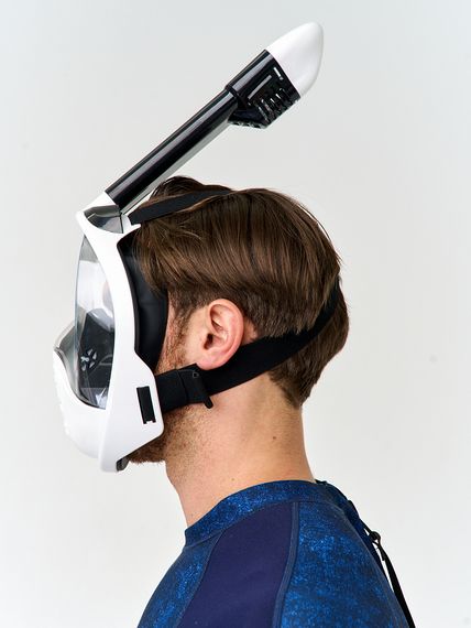 Маска полнолицевая Sargan Планета океан 2.0 белый/черный/черный