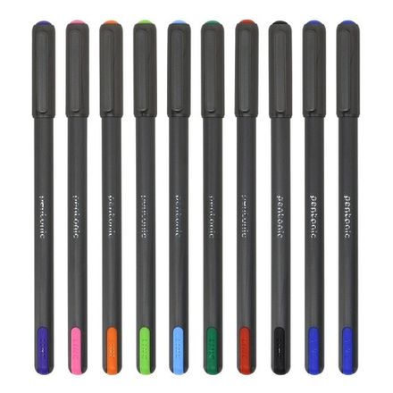 Ручка шариковая Linc Pentonic Silver чернила ассорти, 1.0мм, серый корпус, , 1шт.