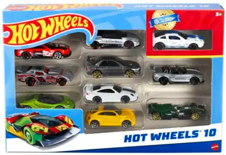 Набор машинок Hot Wheels, 10 штук.