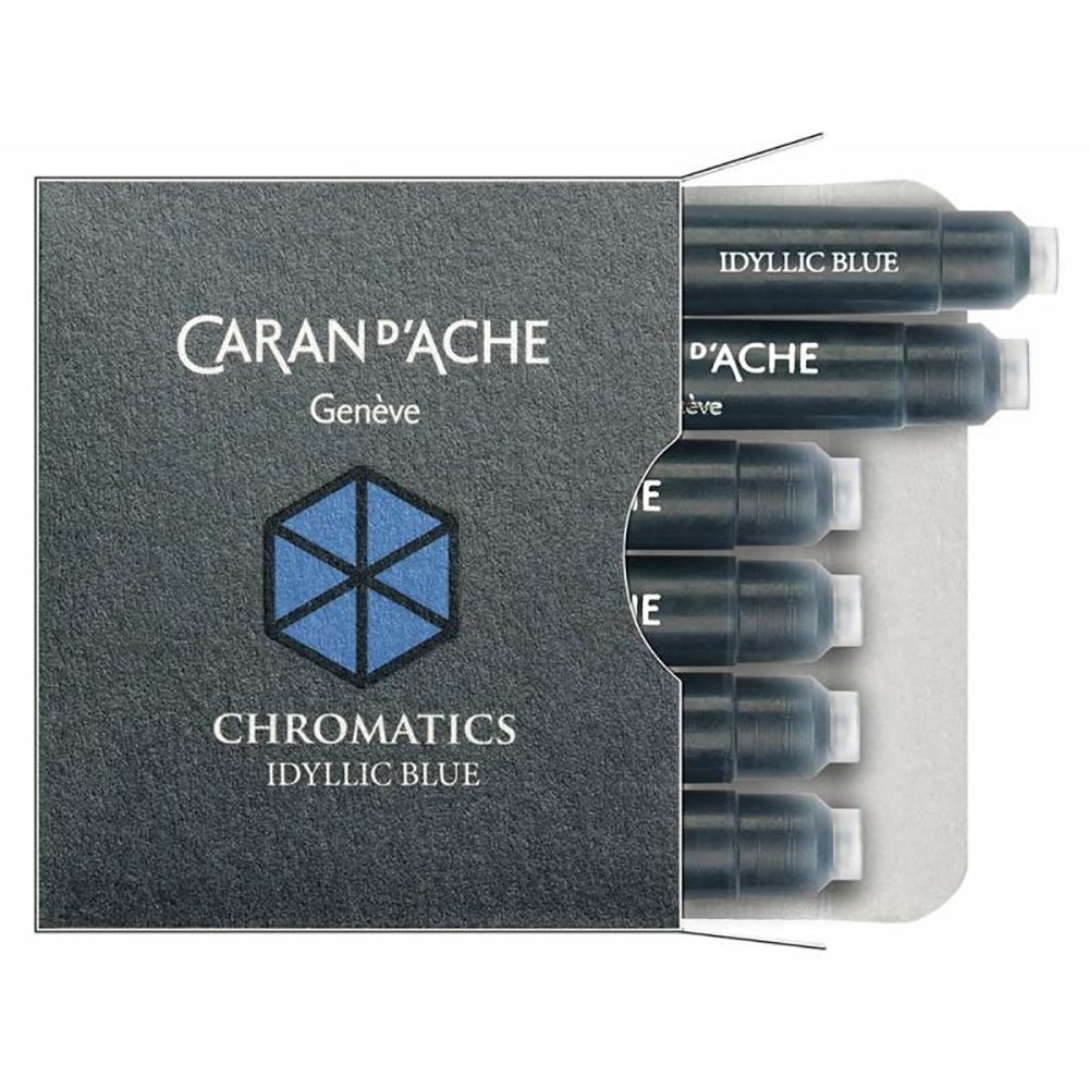 Caran d’Ache Чернила (картридж), синий, 6 шт в упаковке