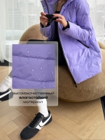 Куртка весенняя удлиненная с капюшоном