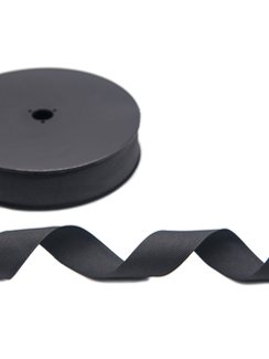 Репсовая тесьма (сантюр), 25 мм, черный 170