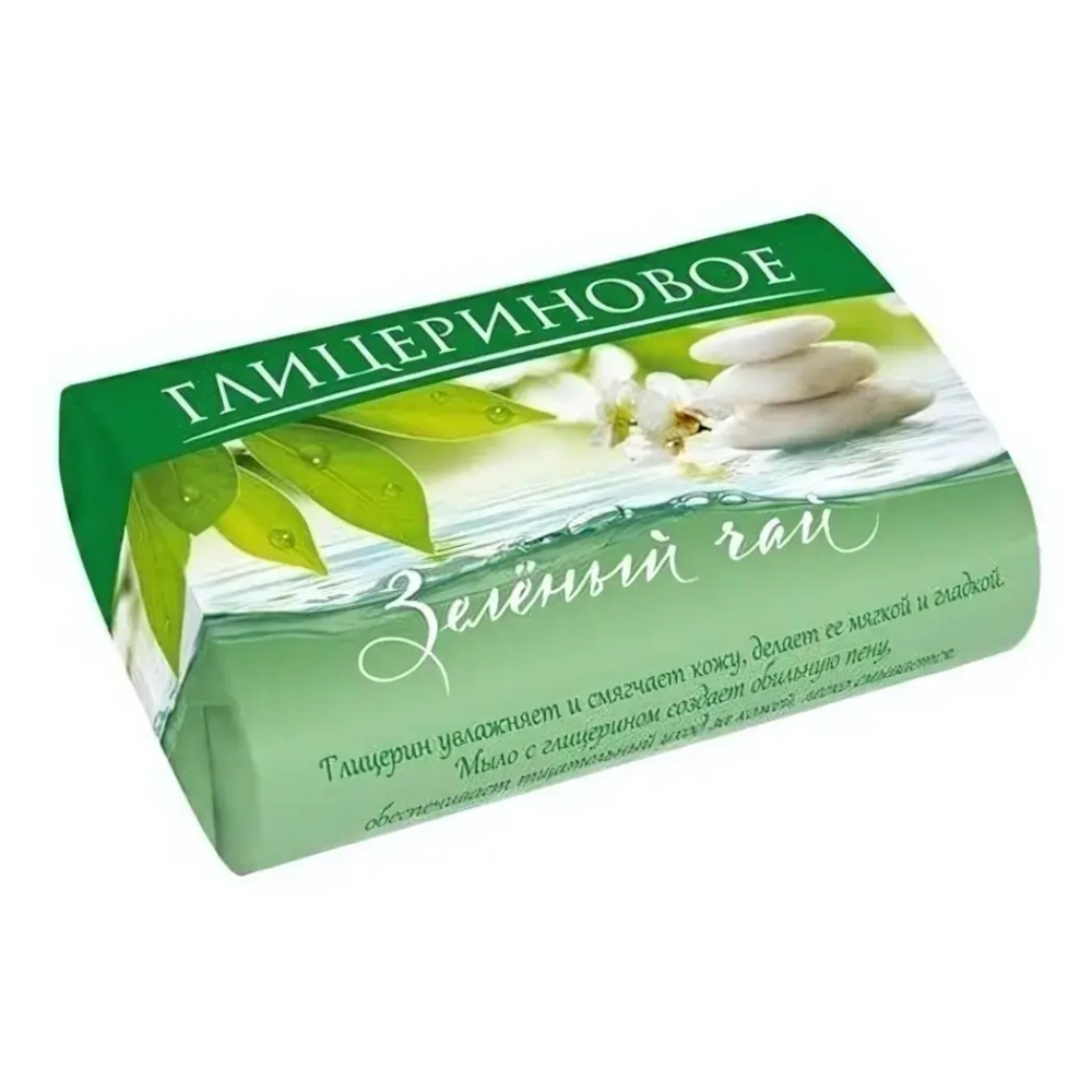 Мыло туалетное НМЖК Глицериновое Зеленый чай 100г