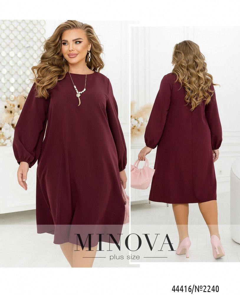 Платье 2240-бордо Minova