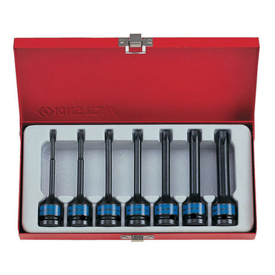 KING TONY (4467PP) Набор ударных торцевых насадок 1/2", TORX, Т25-Т60 мм, 7 предметов
