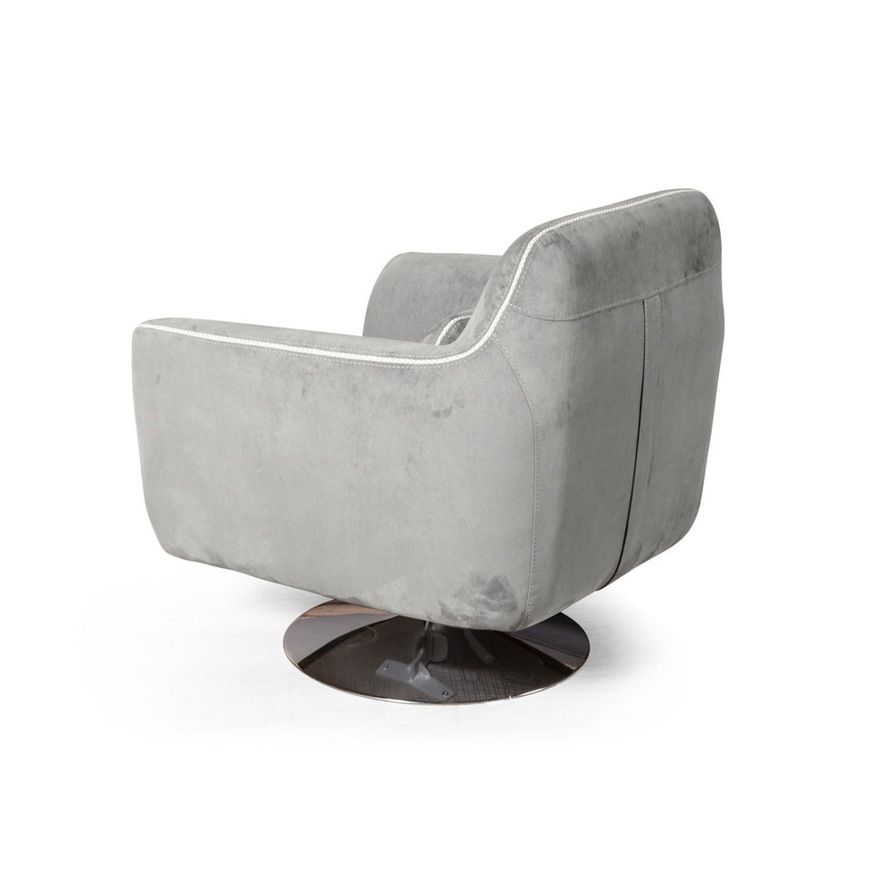 Кресло Marco, искусственная замша Breeze silver