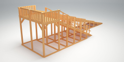 Зимняя горка TORUDA Север wood-8 (скат 9 м)