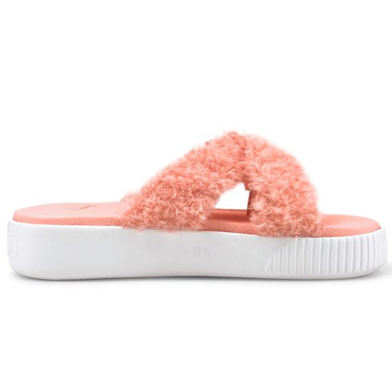 Puma Platform Slide Fur 'Pink'