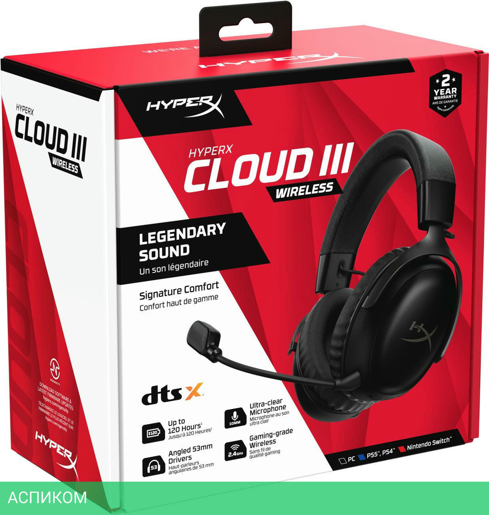 Наушники HyperX Cloud III черный (77Z45AA)
