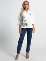 Блуза Экзотика (белая) Б15424-18М LT Collection