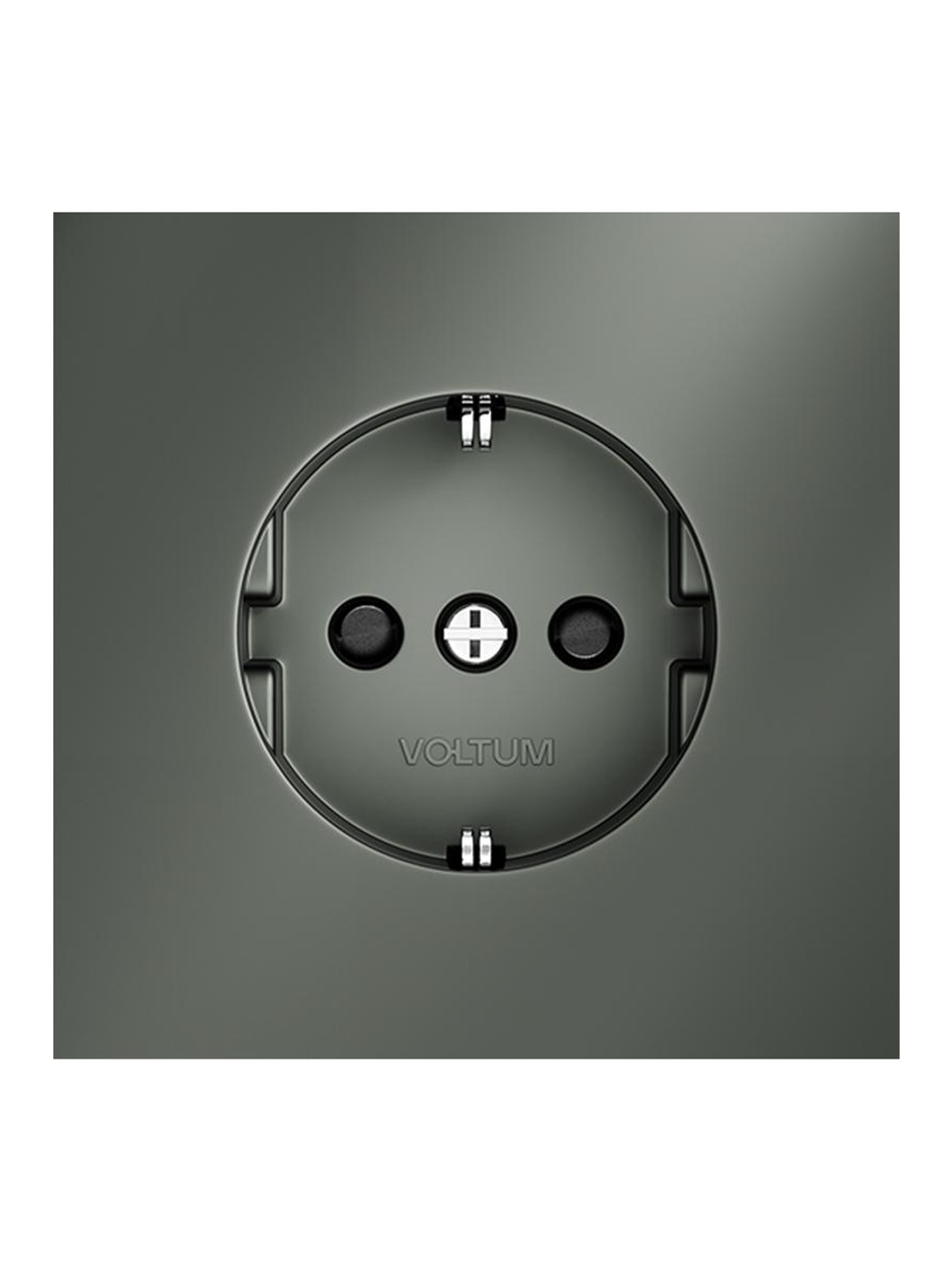 Розетка 1-м СП S70 16А с заземл. защ. шторки механизм титан Voltum VLS040206