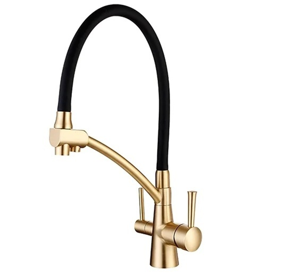 Смеситель для кухни Gappo G4398-1 Бронза Черный