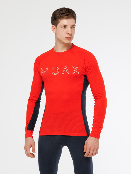 Терморубашка MOAX Race LS мужская, ярко-красный/синий, MX114031-99990