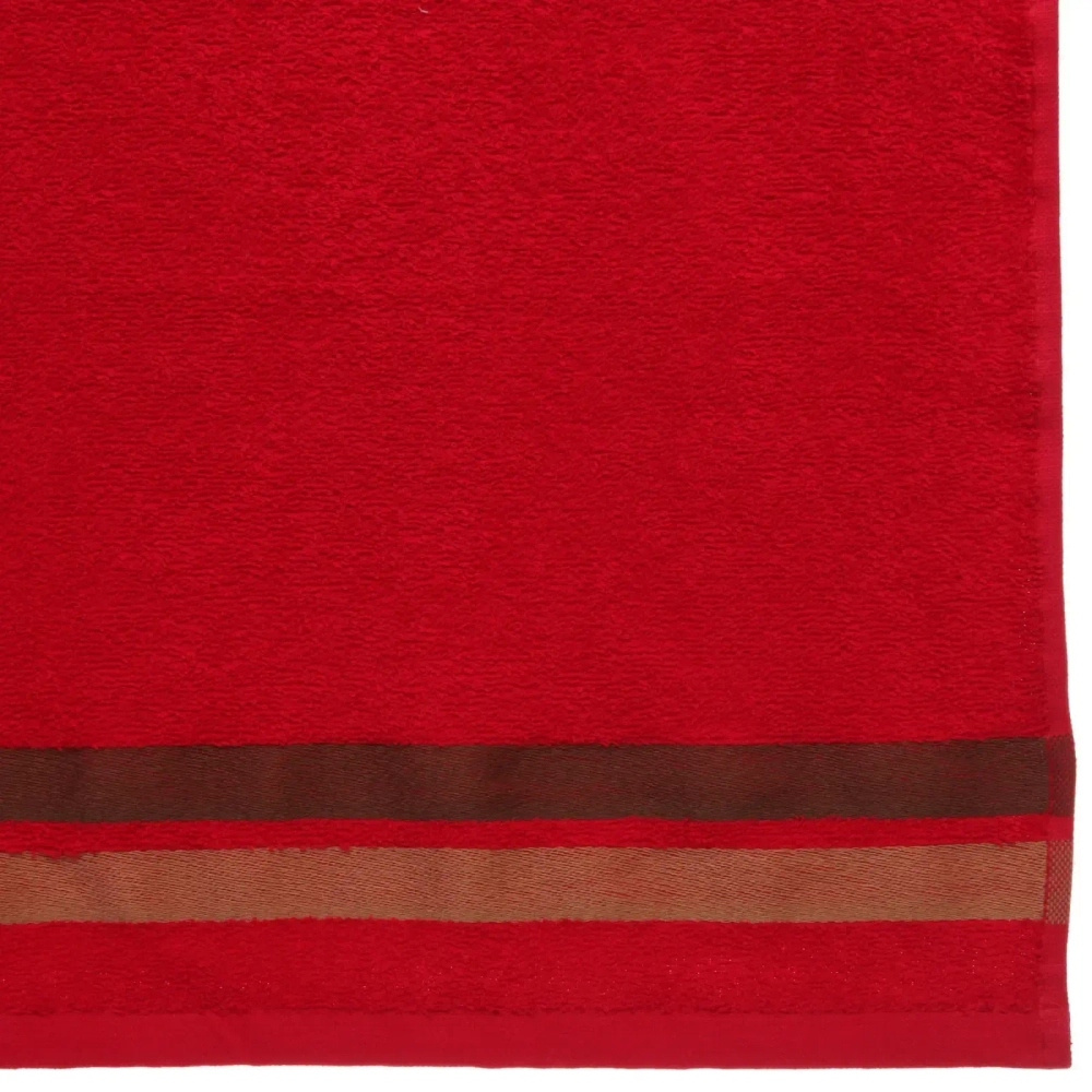 Полотенце махровое 50*90см «Sunrise» цвет красный 02040 плотность 400гр/м2